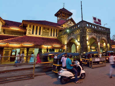 Outside Bandra station